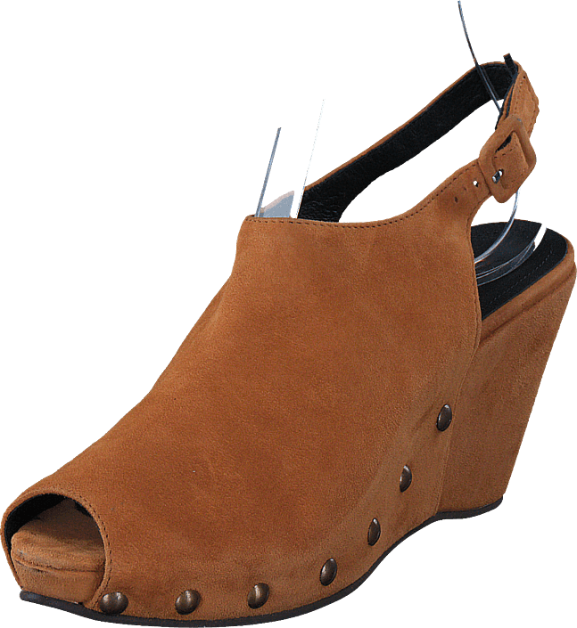 Gardenia - Cipro Sandal med nitar Cognac