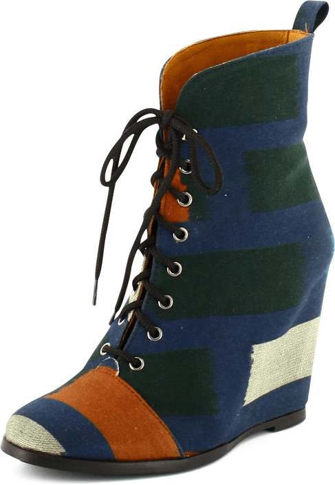 Minimarket - Wedge Boot Ikat Cotton Fabrik Multi