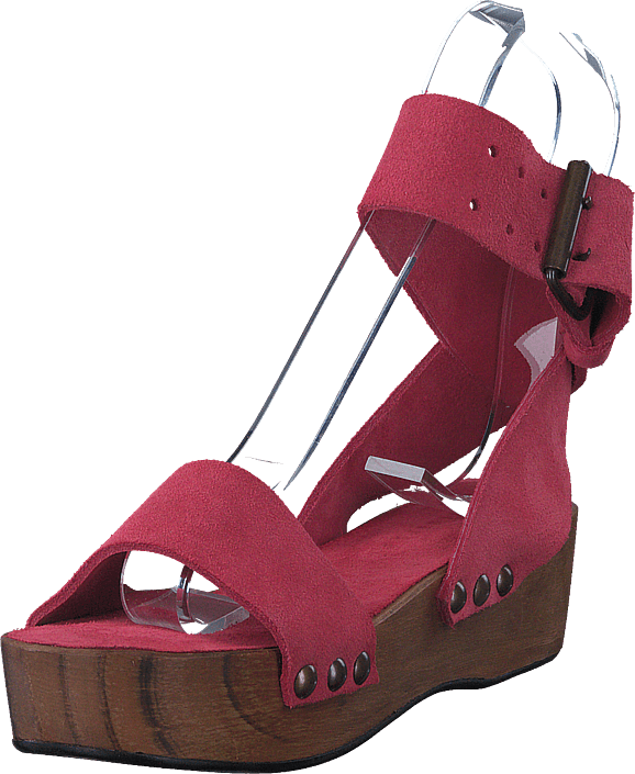 Minimarket - Plateau Buckles Sandal Leather Bright Pink