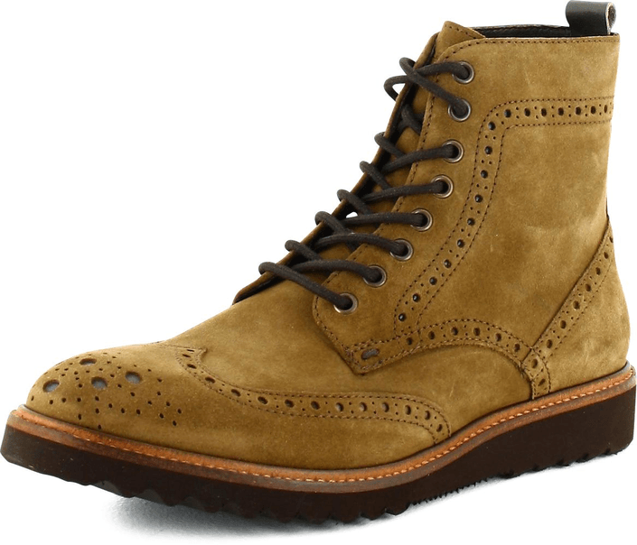 Marc O'Polo - Bootie Lace Up Taupe Waxy Suede