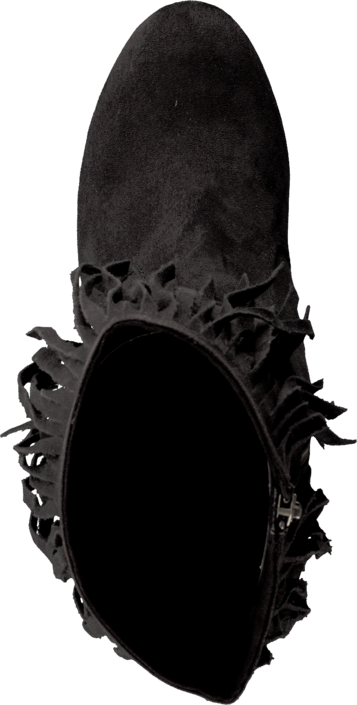 Lady CG - Kansas Long Fringe Boot Black