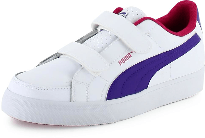 Puma - Court Point V Kids White/Raspberry