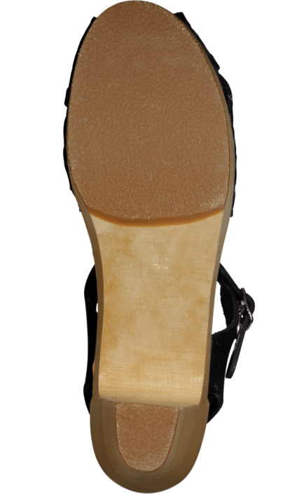 Swedish Hasbeens - Braided Sky High Black/Nature Sole
