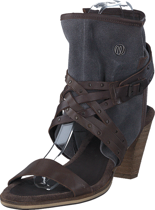 Wrangler - Cher Strips Mid Dark Brown Leather