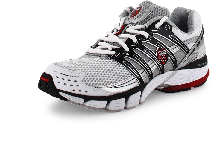 K-Swiss - Konejo II White/Slvr/Blk/TrRed