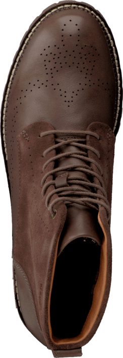 Marc O'Polo - Lace Flatheel Bootie Natural Cow Suede