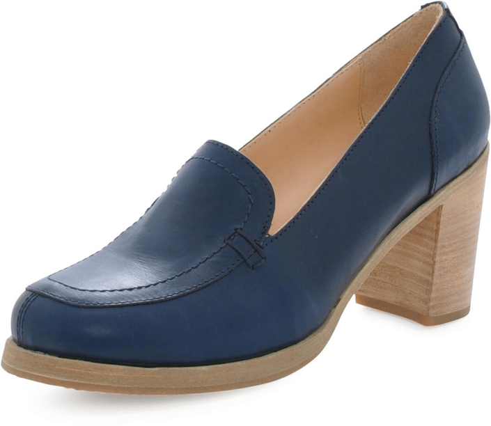 Swedish Hasbeens - Chunky Loafer Dark Blue