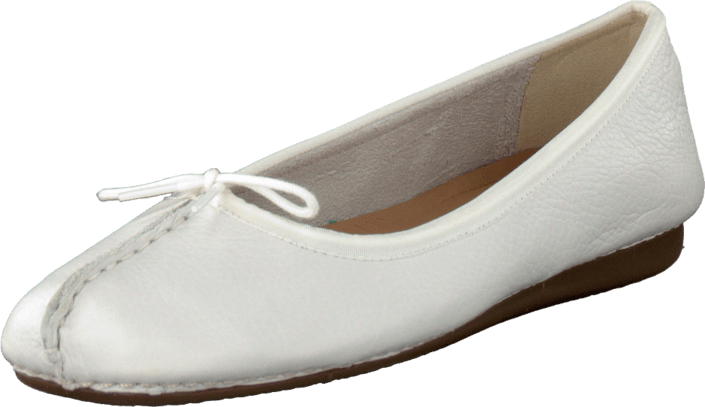 Clarks - Freckle Ice White Leather