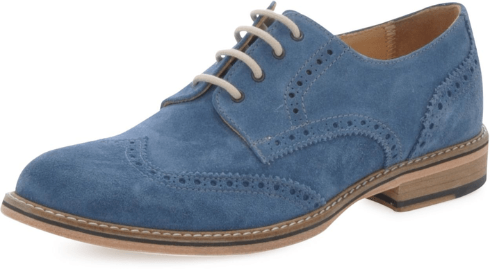 Knowledge Cotton Apparel - British Brogue Shoe Estate Blue