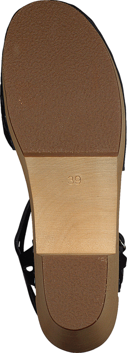 Swedish Hasbeens - Lacy Sandal Black/Nature Sole