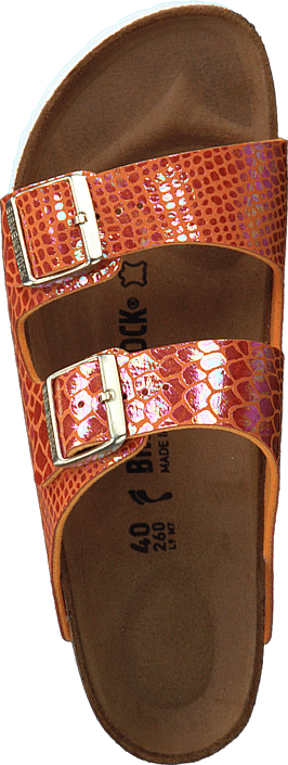 Birkenstock - Arizona Slim Shiny Snake Orange