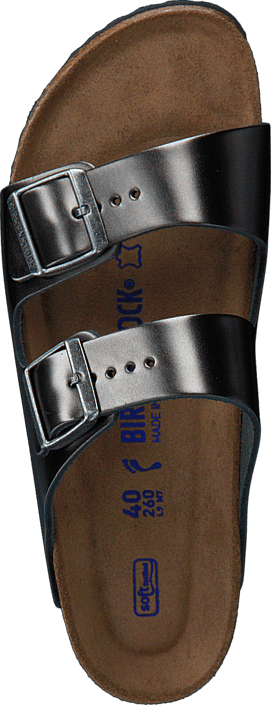 Birkenstock - Arizona Slim Soft Metallic Anthracite
