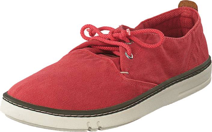 Timberland - EK Handcrafted Fabric Oxford Washed Red Canvas