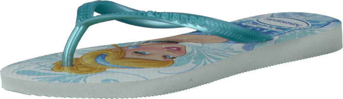 Havaianas - Kids Slim Princess White/Light Blue