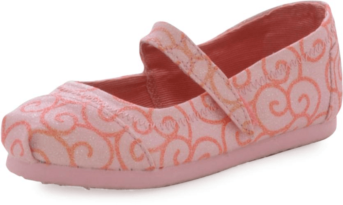 Toms - Mary Jane Pink Swirl Pattern