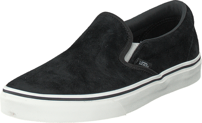 Vans - Classic Slip-On (Pig Suede) black/blanc