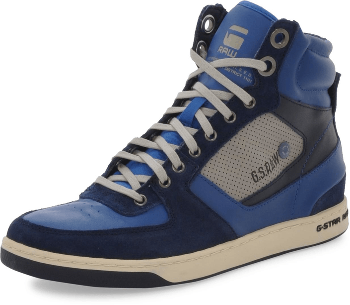 G-Star Raw - Pitcher Rhodes Hi Lthr Navy Lthr w Blue