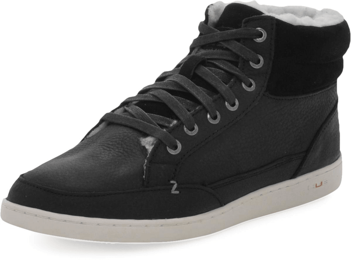 Hub Footwear - Mark Leather/Wool Black