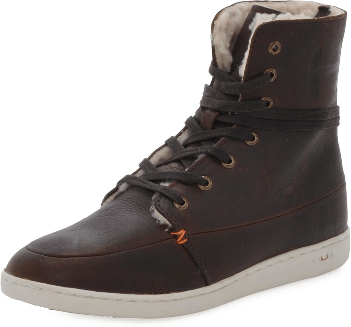 Hub Footwear - Tin Leather/Wool Dark Brown