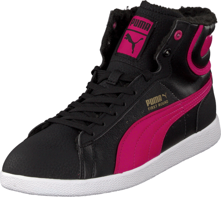 Puma - First Round Fur Jr Bubbelgum/Black