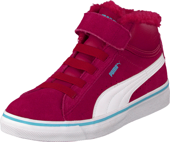 Puma - Puma Mid Vulc Fur V Kids Cerise