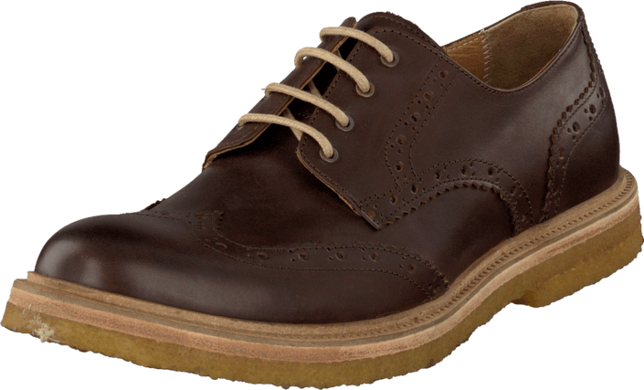 Knowledge Cotton Apparel - British Brogue Shoes Dark Earth