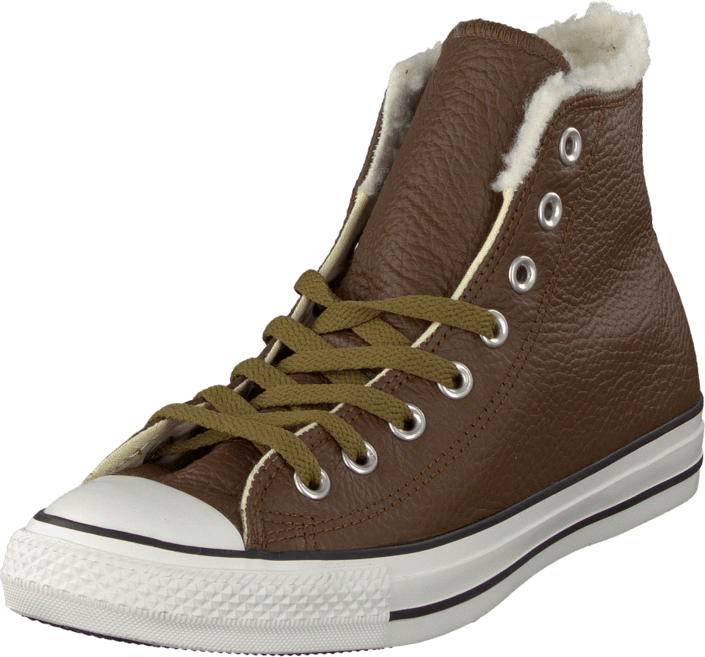 Converse - All Star Leather Shearling Hi Chocolate