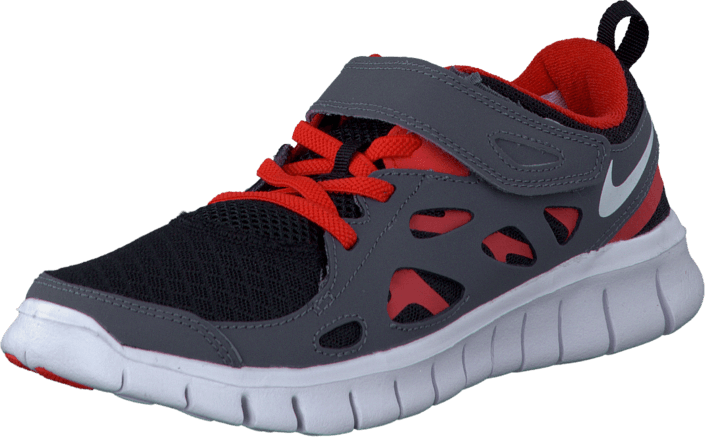 Nike - Nike Free Run 2 (Psv) Black/White-Dark Grey-Lt Crmsn
