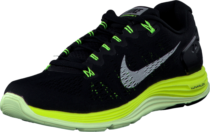 Nike - Nike Lunarglide+ 5 Black/Smmt White-Vlt-Brly Vlt