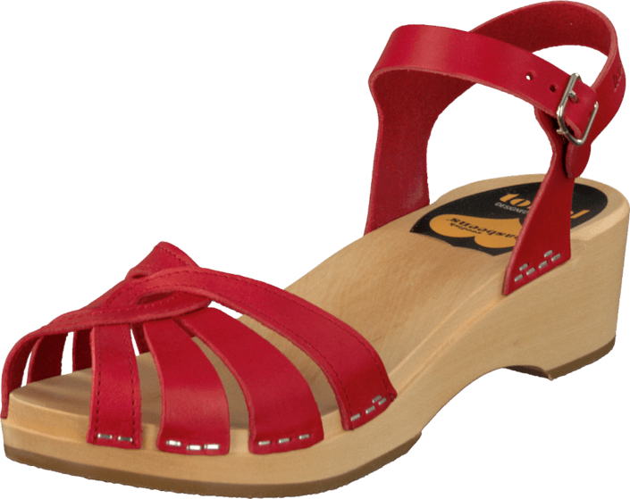 Swedish Hasbeens - Cross Strap Debutant Red
