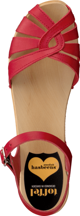 Swedish Hasbeens - Cross Strap Debutant Red