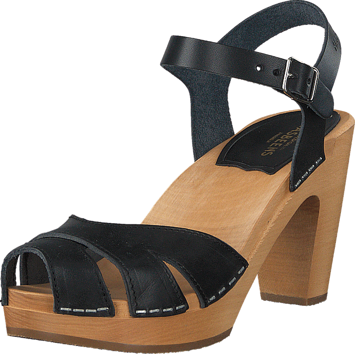 Swedish Hasbeens - Suzanne Black/Nature Sole