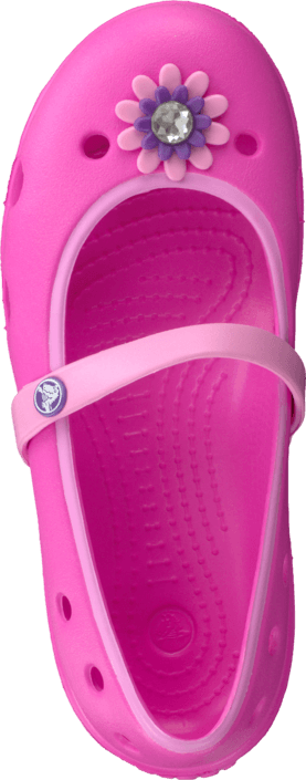 Crocs - Keeley Flower Flat Girls Charm Neon Magenta/Carnation