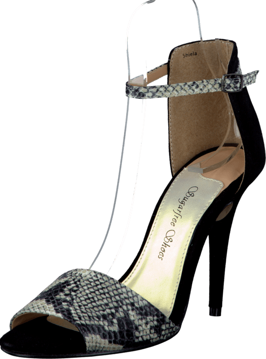 Sugarfree Shoes - Shiela Black/Snake
