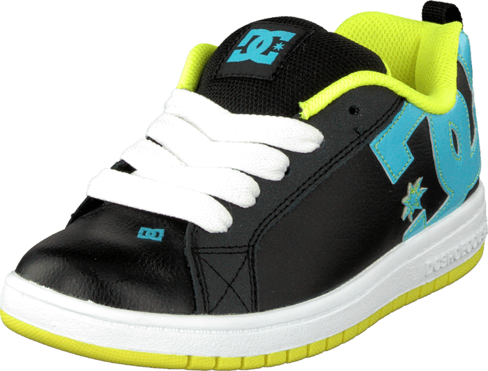 DC Shoes - Kids Court Graffik Shoe Black/Aqua