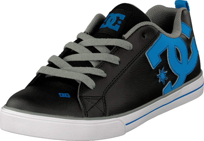 DC Shoes - Kids Court Graffik Vulc Shoe Black/Glacier Blue