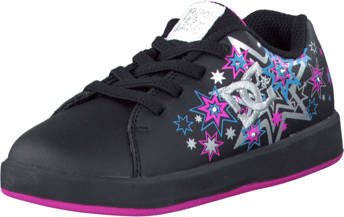 DC Shoes - Toddler Phos Shoe Black/Metallic Silver/Pink