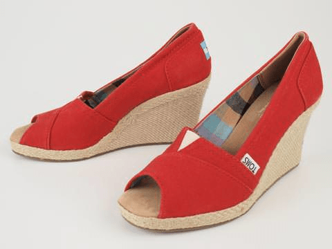 Toms - Solid Canvas Wedge