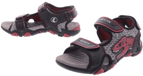 Geox - J S.Strike F - Black-Red