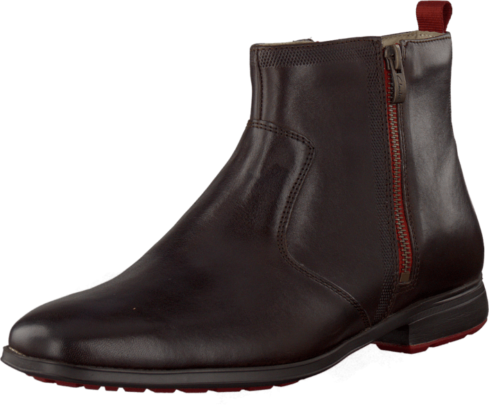 Clarks - Gleeson Zip Dark Brown