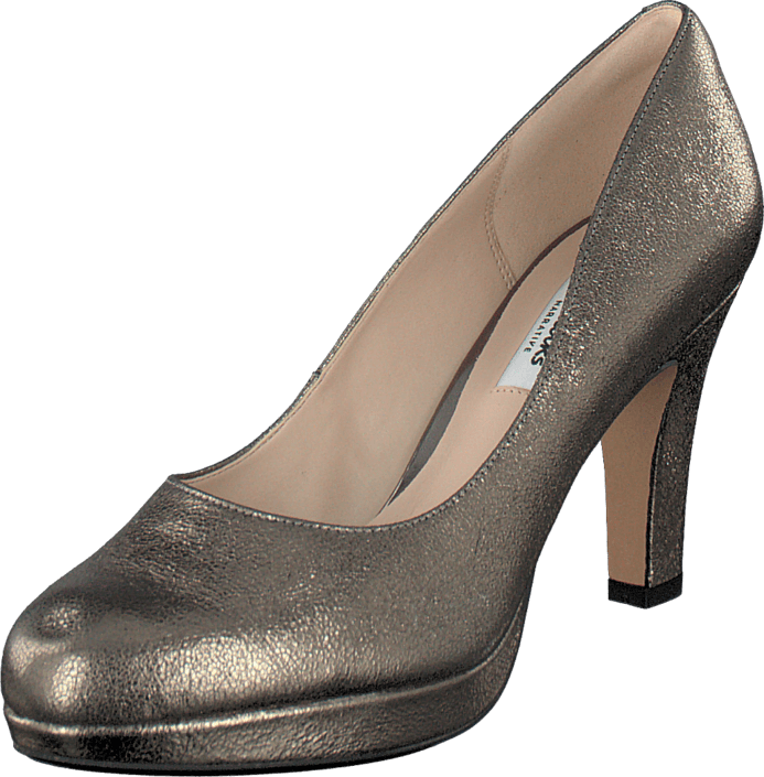 Clarks - Crisp Kendra Gun Metal Lea