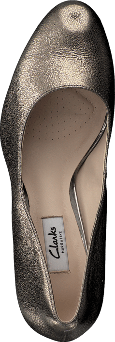 Clarks - Crisp Kendra Gun Metal Lea