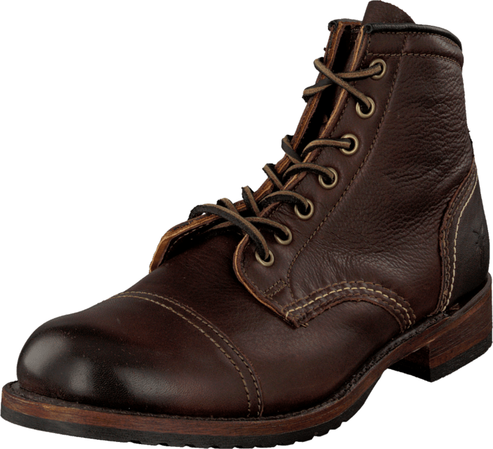 Frye - Logan Cap Toe Dark Brown