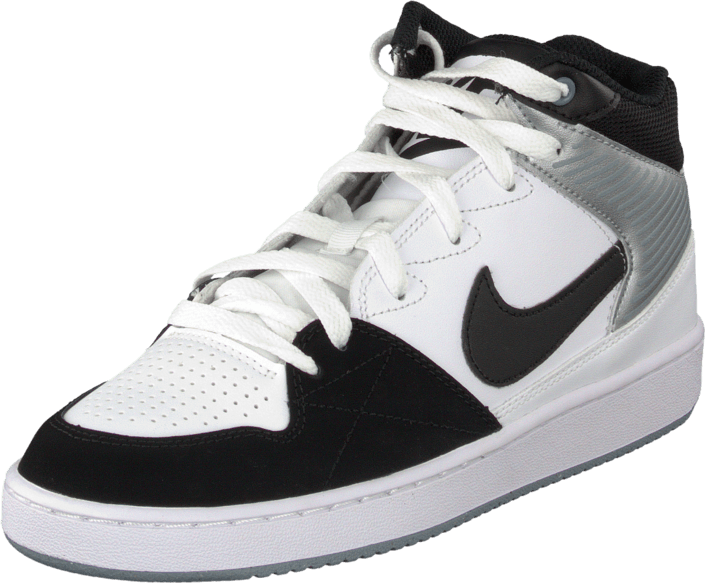 Nike - Nike Priority Mid White/Blk-Mgnt Gry-Mtllc Slvr