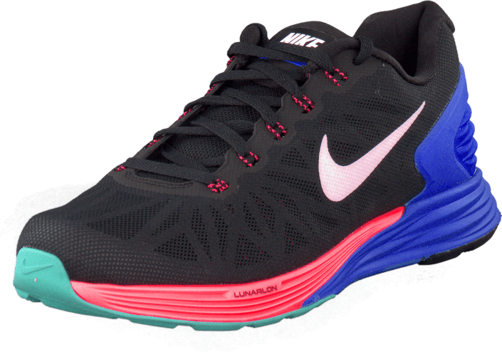 Nike - Nike Lunarglide 6 Blk/White-Hypr Cblt-Hypr Pnch