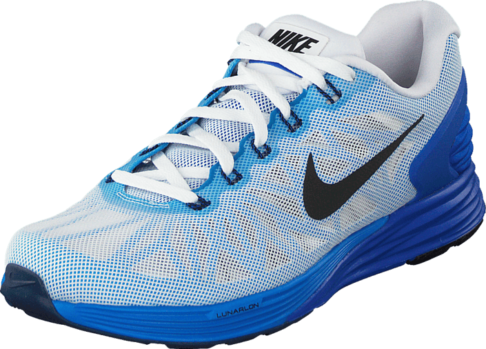 Nike - Nike Lunarglide 6 White/Black-Lyon Blue-Pht Blue