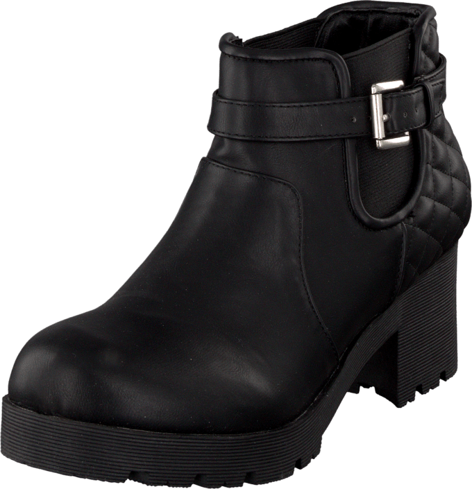 Bianco - Quilted Chelsea Boot Black