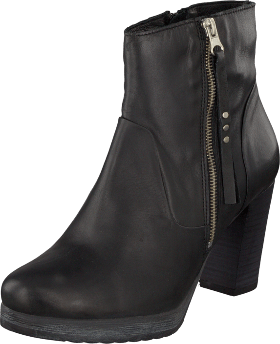 Bianco - Platform Leather Boot Black