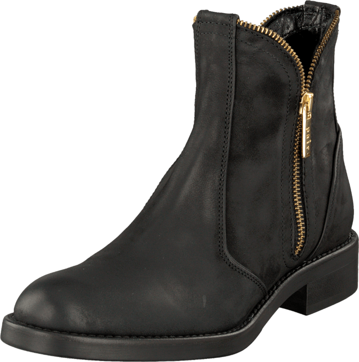 A Pair - Zipper Bootie Black