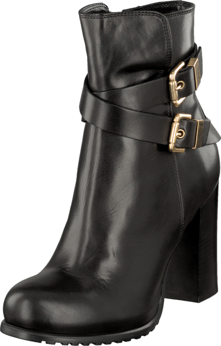 A Pair - Buckle Bootie Black